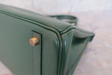 將圖片載入圖庫檢視器 HERMES／エルメス バーキン30 アルデンヌ グリーン □B刻印 ハンドバッグ 700090208

