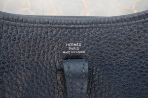 HERMES／エルメス エブリンTPM トリヨンクレマンス ブルーニュイ A刻印 ショルダーバッグ 600110149