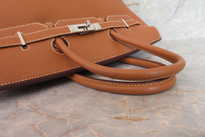 HERMES／エルメス バーキン35 トゴ ゴールド □H刻印 ハンドバッグ 700090037
