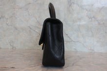 画像をギャラリービューアに読み込む, CHANEL/シャネル マトラッセ親子バッグ（親のみ） ラムスキン ブラック/ゴールド金具 ハンドバッグ 800010229
