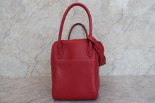 将图片加载到图库查看器，HERMES LINDY 30 Clemence leather Rouge garance □R刻印 Shoulder bag 600090096
