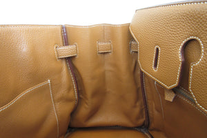 HERMES／エルメス バーキン35 トゴ ゴールド □H刻印 ハンドバッグ 700090037