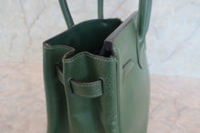 將圖片載入圖庫檢視器 HERMES／エルメス バーキン30 アルデンヌ グリーン □B刻印 ハンドバッグ 700090208
