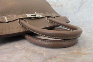 HERMES／エルメス バーキン30 トリヨンクレマンス エトゥープ ハンドバッグ 700030140