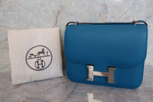 Load image into Gallery viewer, HERMES CONSTANCE3 MINI Epsom leather Blue izmir T Engraving Shoulder bag 600110085
