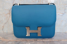 Load image into Gallery viewer, HERMES CONSTANCE3 MINI Epsom leather Blue izmir T Engraving Shoulder bag 600110085
