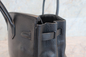 HERMES／エルメス バーキン30 トリヨンクレマンス ブラック □J刻印 ハンドバッグ 700090014