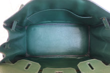 將圖片載入圖庫檢視器 HERMES／エルメス バーキン30 アルデンヌ グリーン □B刻印 ハンドバッグ 700090208
