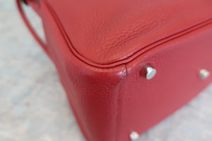 HERMES LINDY 30 Clemence leather Rouge garance □R刻印 Shoulder bag 600090096