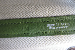 HERMES／エルメス ガーデンパーティＴＰＭ ネゴンダ アニスグリーン □M刻印 トートバッグ 700060089
