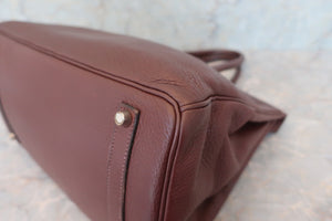 HERMES BIRKIN 35 Clemence leather Havane □G刻印 Hand bag 600050077