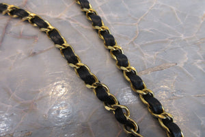 CHANEL/シャネル パリ限定マトラッセダブルフラップチェーンショルダーバッグ ラムスキン ブラック/ゴールド金具 ショルダーバッグ 700080043
