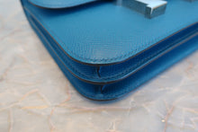 Load image into Gallery viewer, HERMES CONSTANCE3 MINI Epsom leather Blue izmir T Engraving Shoulder bag 600110085
