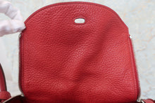 将图片加载到图库查看器，HERMES LINDY 30 Clemence leather Rouge garance □R刻印 Shoulder bag 600090096
