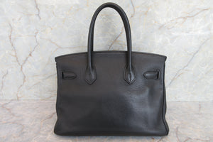 HERMES／エルメス バーキン30 トリヨンクレマンス ブラック □N刻印 ハンドバッグ 700070135