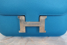 Load image into Gallery viewer, HERMES CONSTANCE3 MINI Epsom leather Blue izmir T Engraving Shoulder bag 600110085
