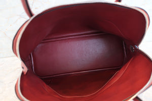HERMES／BOLIDE 31 Clemence leather Rouge H □Q Engraving Shoulder bag 700100080