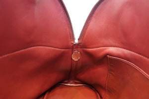 HERMES／BOLIDE 31 Clemence leather Rouge H □Q Engraving Shoulder bag 700100080