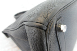 HERMES／エルメス バーキン30 トリヨンクレマンス ブラック □N刻印 ハンドバッグ 700070135
