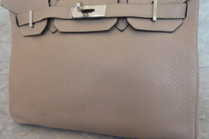 HERMES／エルメス バーキン30 トリヨンクレマンス トゥルティエールグレー □M刻印 ハンドバッグ 700030031