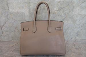 HERMES／エルメス バーキン30 トリヨンクレマンス トゥルティエールグレー □M刻印 ハンドバッグ 700030031