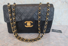 画像をギャラリービューアに読み込む, CHANEL/シャネル デカマトラッセシングルフラップチェーンショルダーバッグ ラムスキン ブラック/ゴールド金具 ショルダーバッグ 800020060
