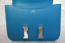 Load image into Gallery viewer, HERMES CONSTANCE3 MINI Epsom leather Blue izmir T Engraving Shoulder bag 600110085
