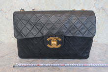 画像をギャラリービューアに読み込む, CHANEL/シャネル デカマトラッセシングルフラップチェーンショルダーバッグ ラムスキン ブラック/ゴールド金具 ショルダーバッグ 800020060

