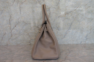 HERMES／エルメス バーキン30 トリヨンクレマンス トゥルティエールグレー □M刻印 ハンドバッグ 700030031