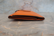 画像をギャラリービューアに読み込む, HERMES／エルメス ベアンデュプリ ヴォーエプソン オレンジ □I刻印 財布 700050244
