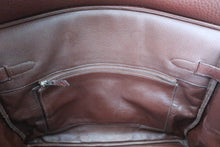 将图片加载到图库查看器，HERMES BIRKIN 35 Clemence leather Havane □G刻印 Hand bag 600050077
