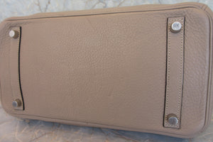 HERMES／エルメス バーキン30 トリヨンクレマンス トゥルティエールグレー □M刻印 ハンドバッグ 700030031