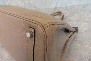 HERMES／エルメス バーキン30 トリヨンクレマンス トゥルティエールグレー □M刻印 ハンドバッグ 700030031