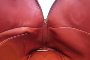 HERMES／BOLIDE 31 Clemence leather Rouge H □Q Engraving Shoulder bag 700100080