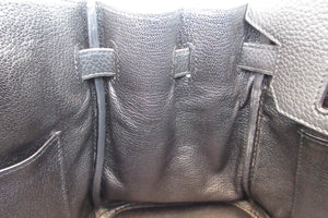 HERMES／エルメス バーキン30 トリヨンクレマンス ブラック □N刻印 ハンドバッグ 700070135