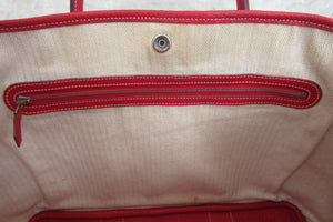 HERMES／エルメス ガーデンパーティPM ネゴンダ ルージュガランス □L刻印 トートバッグ 700040087