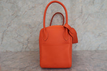 Load image into Gallery viewer, HERMES LINDY 34 Clemence leather Orange poppy □R Engraving Shoulder bag 600090097
