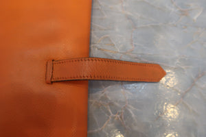 HERMES／エルメス ベアンデュプリ ヴォーエプソン オレンジ □I刻印 財布 700050244