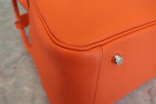 将图片加载到图库查看器，HERMES LINDY 34 Clemence leather Orange poppy □R刻印 Shoulder bag 600090097
