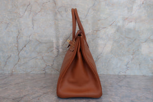 HERMES／エルメス バーキン35 クシュベル ゴールド 〇Z刻印 ハンドバッグ 700060088