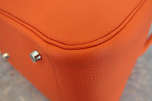 Load image into Gallery viewer, HERMES LINDY 34 Clemence leather Orange poppy □R Engraving Shoulder bag 600090097
