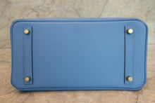 Load image into Gallery viewer, HERMES BIRKIN 30 Epsom leather Blue paradise □N Engraving Hand bag 700100087
