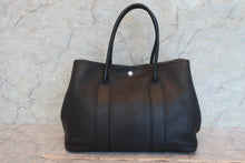 将图片加载到图库查看器，HERMES GARDEN PARTY PM Negonda leather Black □L刻印 Tote bag 600110168
