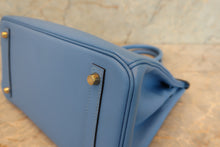 Load image into Gallery viewer, HERMES BIRKIN 30 Epsom leather Blue paradise □N Engraving Hand bag 700100087
