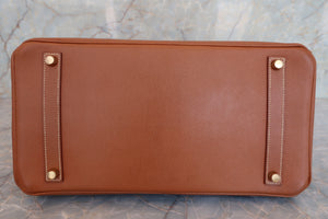 HERMES／エルメス バーキン35 クシュベル ゴールド 〇Z刻印 ハンドバッグ 700060088