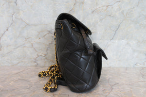 CHANEL/シャネル マトラッセチェーンリュック ラムスキン ブラック/ゴールド金具 リュック 700080040