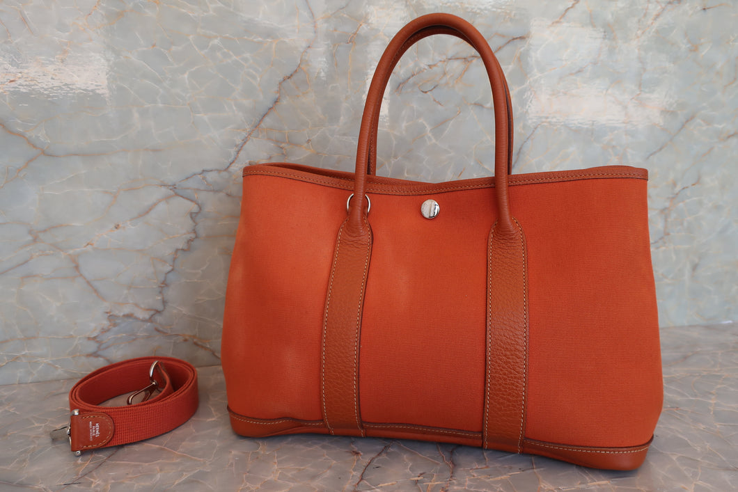 HERMES／エルメス ガーデンパーティＴＰＭ トワルオフィシェ/レザー ポティロン □I刻印 ショルダーバッグ 700050151