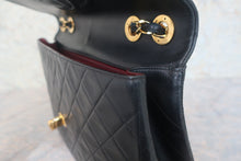 画像をギャラリービューアに読み込む, CHANEL/シャネル デカマトラッセシングルフラップチェーンショルダーバッグ ラムスキン ブラック/ゴールド金具 ショルダーバッグ 800020060
