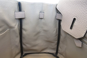 HERMES／エルメス バーキン30 トリヨンクレマンス トゥルティエールグレー □M刻印 ハンドバッグ 700030031