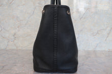 将图片加载到图库查看器，HERMES GARDEN PARTY PM Negonda leather Black □L刻印 Tote bag 600110168
